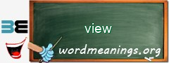 WordMeaning blackboard for view